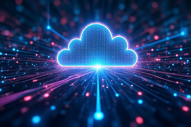Cloud computing network diagram overlay